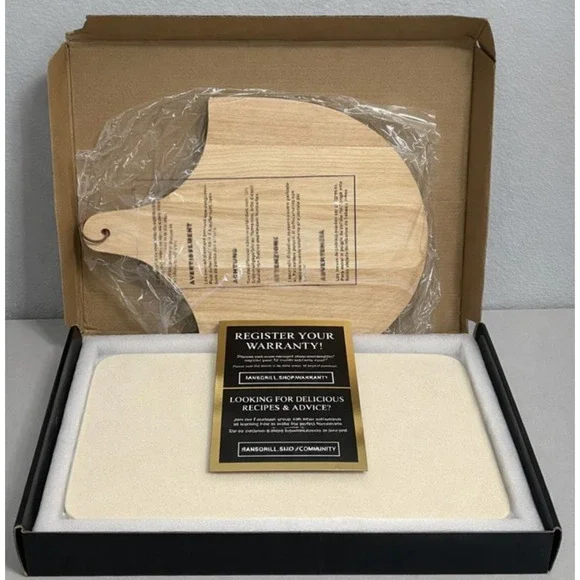 NEW HANS GRILL PIZZA STONE Rectangular For Oven Baking BBQ Grilling Cordieri - Picture 2 of 4